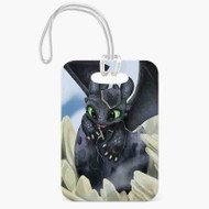 Onyourcases How To Train Your Dragon Toothless Custom Luggage Tags Personalized Name PU Leather Luggage Tag Top With Strap Awesome Baggage Hanging Suitcase Bag Tags Name ID Labels Travel Bag Accessories