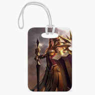 Onyourcases Leona League of Legends Custom Luggage Tags Personalized Name PU Leather Luggage Tag Top With Strap Awesome Baggage Hanging Suitcase Bag Tags Name ID Labels Travel Bag Accessories