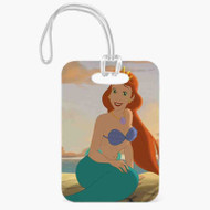 Onyourcases Princess Ariel The Little Mermaid Custom Luggage Tags Personalized Name PU Leather Luggage Tag Top With Strap Awesome Baggage Hanging Suitcase Bag Tags Name ID Labels Travel Bag Accessories