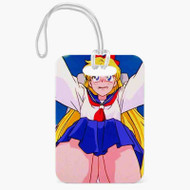 Onyourcases Sailor Moon Sexy Custom Luggage Tags Personalized Name PU Leather Luggage Tag Top With Strap Awesome Baggage Hanging Suitcase Bag Tags Name ID Labels Travel Bag Accessories