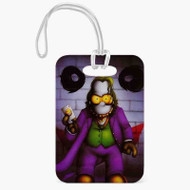 Onyourcases Simpsons Joker Custom Luggage Tags Personalized Name PU Leather Luggage Tag Top With Strap Awesome Baggage Hanging Suitcase Bag Tags Name ID Labels Travel Bag Accessories