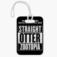 Onyourcases Straight Otter Zootopia Custom Luggage Tags Personalized Name PU Leather Luggage Tag Top With Strap Awesome Baggage Hanging Suitcase Bag Tags Name ID Labels Travel Bag Accessories