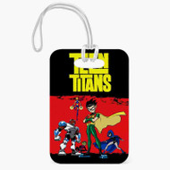 Onyourcases Teen Titans Cartoon Custom Luggage Tags Personalized Name PU Leather Luggage Tag Top With Strap Awesome Baggage Hanging Suitcase Bag Tags Name ID Labels Travel Bag Accessories