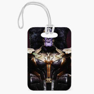 Onyourcases Thanos Marvel Villains Custom Luggage Tags Personalized Name PU Leather Luggage Tag Top With Strap Awesome Baggage Hanging Suitcase Bag Tags Name ID Labels Travel Bag Accessories