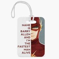 Onyourcases The Flash Quotes Custom Luggage Tags Personalized Name PU Leather Luggage Tag Top With Strap Awesome Baggage Hanging Suitcase Bag Tags Name ID Labels Travel Bag Accessories