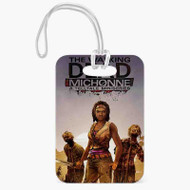 Onyourcases The Walking Dead Michonne Custom Luggage Tags Personalized Name PU Leather Luggage Tag Top With Strap Awesome Baggage Hanging Suitcase Bag Tags Name ID Labels Travel Bag Accessories