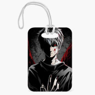 Onyourcases Tokyo Ghoul Kaneki Ken Great Custom Luggage Tags Personalized Name PU Leather Luggage Tag Top With Strap Awesome Baggage Hanging Suitcase Bag Tags Name ID Labels Travel Bag Accessories