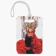 Onyourcases Trigun Custom Luggage Tags Personalized Name PU Leather Luggage Tag Top With Strap Awesome Baggage Hanging Suitcase Bag Tags Name ID Labels Travel Bag Accessories