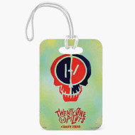 Onyourcases Twenty One Pilot Suicide Squad Custom Luggage Tags Personalized Name PU Leather Luggage Tag Top With Strap Awesome Baggage Hanging Suitcase Bag Tags Name ID Labels Travel Bag Accessories
