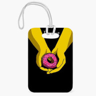 Onyourcases Twilight Donut The Simpsons Custom Luggage Tags Personalized Name PU Leather Luggage Tag Top With Strap Awesome Baggage Hanging Suitcase Bag Tags Name ID Labels Travel Bag Accessories