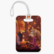 Onyourcases Zootopia as Tangled Disney Custom Luggage Tags Personalized Name PU Leather Luggage Tag Top With Strap Awesome Baggage Hanging Suitcase Bag Tags Name ID Labels Travel Bag Accessories