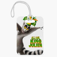 Onyourcases All Hail King Julien Custom Luggage Tags Personalized Name PU Leather Luggage Tag With Strap Top Awesome Baggage Hanging Suitcase Bag Tags Name ID Labels Travel Bag Accessories