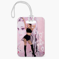 Onyourcases Ariana Grande Great Custom Luggage Tags Personalized Name PU Leather Luggage Tag With Strap Top Awesome Baggage Hanging Suitcase Bag Tags Name ID Labels Travel Bag Accessories