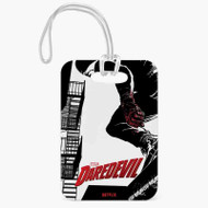 Onyourcases Daredevil Netflix Marvel Custom Luggage Tags Personalized Name PU Leather Luggage Tag With Strap Top Awesome Baggage Hanging Suitcase Bag Tags Name ID Labels Travel Bag Accessories