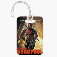 Onyourcases Deadpool in Deadpool Custom Luggage Tags Personalized Name PU Leather Luggage Tag With Strap Top Awesome Baggage Hanging Suitcase Bag Tags Name ID Labels Travel Bag Accessories