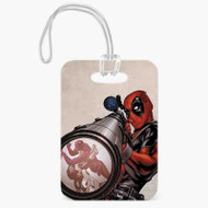 Onyourcases Deadpool Sniper Custom Luggage Tags Personalized Name PU Leather Luggage Tag With Strap Top Awesome Baggage Hanging Suitcase Bag Tags Name ID Labels Travel Bag Accessories