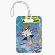 Onyourcases Dexter s Laboratory Art Custom Luggage Tags Personalized Name PU Leather Luggage Tag With Strap Top Awesome Baggage Hanging Suitcase Bag Tags Name ID Labels Travel Bag Accessories