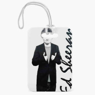 Onyourcases Ed Sheeran Custom Luggage Tags Personalized Name PU Leather Luggage Tag With Strap Top Awesome Baggage Hanging Suitcase Bag Tags Name ID Labels Travel Bag Accessories