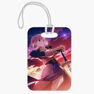Onyourcases Fate Stay Night Custom Luggage Tags Personalized Name PU Leather Luggage Tag With Strap Top Awesome Baggage Hanging Suitcase Bag Tags Name ID Labels Travel Bag Accessories