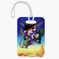 Onyourcases Goku Child With Dragon Custom Luggage Tags Personalized Name PU Leather Luggage Tag With Strap Top Awesome Baggage Hanging Suitcase Bag Tags Name ID Labels Travel Bag Accessories