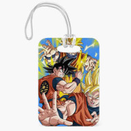 Onyourcases Goku Super Saiyan Transformation Dragon Ball Z Custom Luggage Tags Personalized Name PU Leather Luggage Tag With Strap Top Awesome Baggage Hanging Suitcase Bag Tags Name ID Labels Travel Bag Accessories