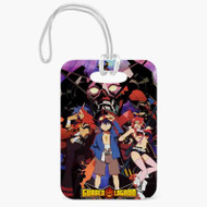 Onyourcases Gurren Lagann Custom Luggage Tags Personalized Name PU Leather Luggage Tag With Strap Top Awesome Baggage Hanging Suitcase Bag Tags Name ID Labels Travel Bag Accessories