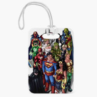 Onyourcases Justice League Art Custom Luggage Tags Personalized Name PU Leather Luggage Tag With Strap Top Awesome Baggage Hanging Suitcase Bag Tags Name ID Labels Travel Bag Accessories