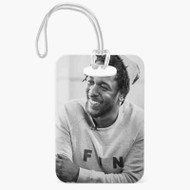 Onyourcases Kendrick Lamar Smile Custom Luggage Tags Personalized Name PU Leather Luggage Tag With Strap Top Awesome Baggage Hanging Suitcase Bag Tags Name ID Labels Travel Bag Accessories