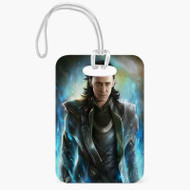 Onyourcases Loki Marvel Superheroes Custom Luggage Tags Personalized Name PU Leather Luggage Tag With Strap Top Awesome Baggage Hanging Suitcase Bag Tags Name ID Labels Travel Bag Accessories