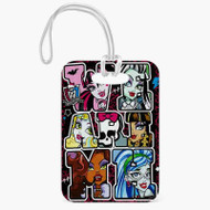 Onyourcases Monster High Custom Luggage Tags Personalized Name PU Leather Luggage Tag With Strap Top Awesome Baggage Hanging Suitcase Bag Tags Name ID Labels Travel Bag Accessories