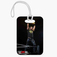 Onyourcases Seth Rollins WWE Money in The Bank Custom Luggage Tags Personalized Name PU Leather Luggage Tag With Strap Top Awesome Baggage Hanging Suitcase Bag Tags Name ID Labels Travel Bag Accessories