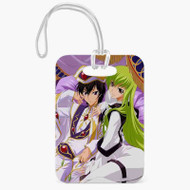Onyourcases Suzaku and Lelouch Code Geass Lelouch of the Rebellion R2 Custom Luggage Tags Personalized Name PU Leather Luggage Tag With Strap Top Awesome Baggage Hanging Suitcase Bag Tags Name ID Labels Travel Bag Accessories