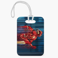 Onyourcases The Flash DC Comics Superheroes Custom Luggage Tags Personalized Name PU Leather Luggage Tag With Strap Top Awesome Baggage Hanging Suitcase Bag Tags Name ID Labels Travel Bag Accessories