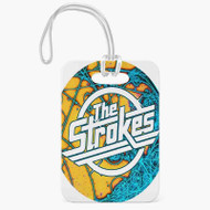 Onyourcases The Strokes Custom Luggage Tags Personalized Name PU Leather Luggage Tag With Strap Top Awesome Baggage Hanging Suitcase Bag Tags Name ID Labels Travel Bag Accessories