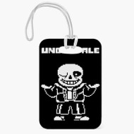 Onyourcases Undertale Megalovania Custom Luggage Tags Personalized Name PU Leather Luggage Tag With Strap Top Awesome Baggage Hanging Suitcase Bag Tags Name ID Labels Travel Bag Accessories