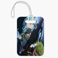 Onyourcases Sinon Sword Art Online Custom Luggage Tags Personalized Name PU Leather Luggage Tag With Strap Awesome Baggage Hanging Suitcase Bag Tags Name ID Labels Travel Bag Accessories