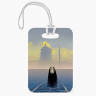 Onyourcases Spirited Away No Face Studio Ghibli Arts Custom Luggage Tags Personalized Name PU Leather Luggage Tag With Strap Awesome Baggage Hanging Suitcase Bag Tags Name ID Labels Travel Bag Accessories