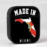 Onyourcases Made In Miami Florida Custom AirPods Case Cover Awesome Apple AirPods Gen 1 AirPods Gen 2 AirPods Pro Hard Skin Protective Cover Sublimation Cases