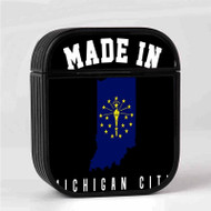 Onyourcases Made In Michigan City Indiana Custom AirPods Case Cover Awesome Apple AirPods Gen 1 AirPods Gen 2 AirPods Pro Hard Skin Protective Cover Sublimation Cases
