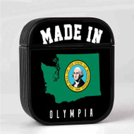 Onyourcases Made In Olympia Washington Custom AirPods Case Cover Awesome Apple AirPods Gen 1 AirPods Gen 2 AirPods Pro Hard Skin Protective Cover Sublimation Cases