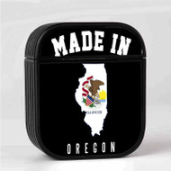 Onyourcases Made In Oregon Illinois Custom AirPods Case Cover Awesome Apple AirPods Gen 1 AirPods Gen 2 AirPods Pro Hard Skin Protective Cover Sublimation Cases