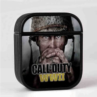 Onyourcases Call of Duty WWII Custom AirPods Case Cover New Awesome Apple AirPods Gen 1 AirPods Gen 2 AirPods Pro Hard Skin Protective Cover Sublimation Cases