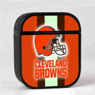 Onyourcases Cleveland Browns NFL Custom AirPods Case Cover New Awesome Apple AirPods Gen 1 AirPods Gen 2 AirPods Pro Hard Skin Protective Cover Sublimation Cases
