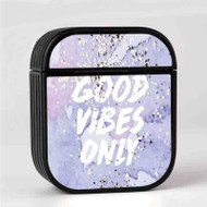 Onyourcases Good Vibes Only Custom AirPods Case Cover New Awesome Apple AirPods Gen 1 AirPods Gen 2 AirPods Pro Hard Skin Protective Cover Sublimation Cases