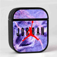 Onyourcases Jordan Purple Marble Custom AirPods Case Cover New Awesome Apple AirPods Gen 1 AirPods Gen 2 AirPods Pro Hard Skin Protective Cover Sublimation Cases