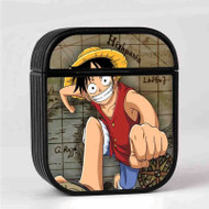 Onyourcases Luffy One Piece Custom AirPods Case Cover New Awesome Apple AirPods Gen 1 AirPods Gen 2 AirPods Pro Hard Skin Protective Cover Sublimation Cases