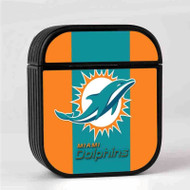 Onyourcases Miami Dolphins NFL Custom AirPods Case Cover New Awesome Apple AirPods Gen 1 AirPods Gen 2 AirPods Pro Hard Skin Protective Cover Sublimation Cases