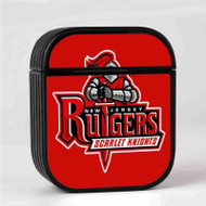 Onyourcases Rutgers Scarlet Knights Custom AirPods Case Cover New Awesome Apple AirPods Gen 1 AirPods Gen 2 AirPods Pro Hard Skin Protective Cover Sublimation Cases