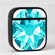Onyourcases Turquoise Diamond Custom AirPods Case Cover New Awesome Apple AirPods Gen 1 AirPods Gen 2 AirPods Pro Hard Skin Protective Cover Sublimation Cases