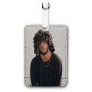 Onyourcases 6 LACK Custom Luggage Tags Personalized Name PU Leather Luggage Tag With Strap Awesome Top Baggage Hanging Suitcase Bag Tags Name ID Labels Travel Bag Accessories